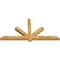 Ekena Millwork Kennewick Rough Sawn Timber Gable Bracket, Western Red Cedar, 72"W x 36"H x 4"D x 4"F, 12/12 Pitch GBW072X36X0404KEN00RWR - alternate 3